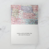 Happy Birthday USA Road Map Kaart (Binnen)