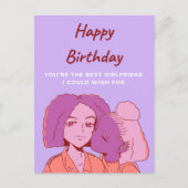 Happy Birthday Uw Beste Vriendin Feestdagenkaart (Voorkant)