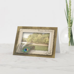 HAPPY BIRTHDAY - VADER -  LAKE SCENE KAART