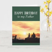 Happy Birthday Vader Vist visserij-Kaart Kaart (Gele Bloem)