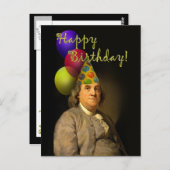 Happy Birthday van Ben Franklin Briefkaart (Voorkant / Achterkant)