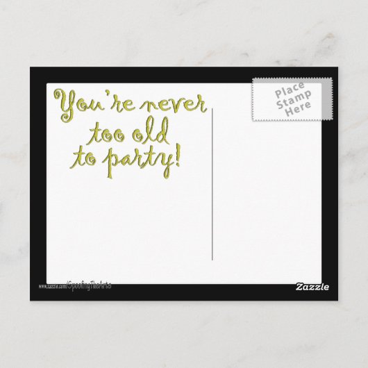 Happy Birthday van Ben Franklin Briefkaart (Achterkant)