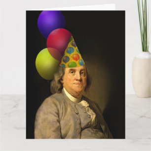 Happy Birthday van Ben Franklin - de partijjongen Kaart