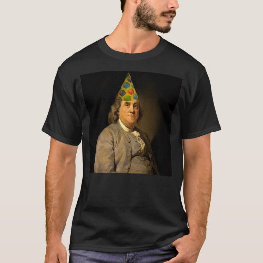 Happy Birthday van Ben Franklin T-shirt (Voorkant)