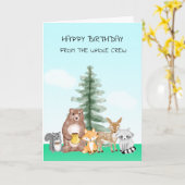 Happy Birthday van de gehele bemanning Kaart (Gele Bloem)