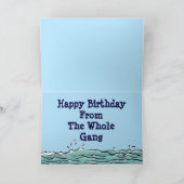Happy Birthday van de hele bende Ark Kaart (Binnen)