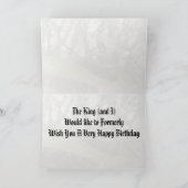 Happy Birthday - Van de koning (van het Oerwoud) Kaart (Binnen)