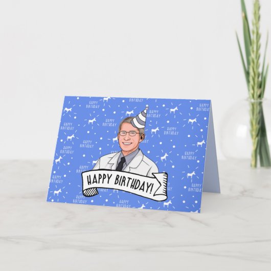 Happy Birthday van Doctor Fauci Bedankkaart (Voorkant)