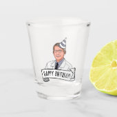 Happy Birthday van Doctor Fauci Shot Glas (Voorkant)
