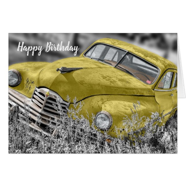 Happy Birthday van een oude heap naar een andere k (Voorkant Horizontaal)