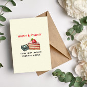 Happy Birthday van favoriete financiële last Kaart