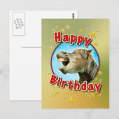 Happy Birthday van het lachende paard Briefkaart (Voorkant / Achterkant)