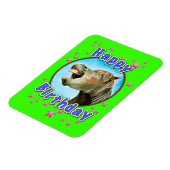 Happy Birthday van het lachende paard Magneet (Linkerzijde)