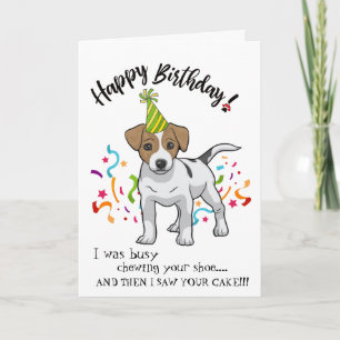 Happy Birthday van je Jack Russell Terrier Kaart
