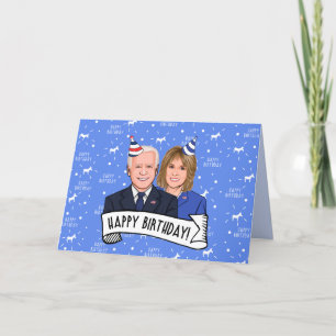 Happy Birthday van Joe en Jill Biden Bedankkaart