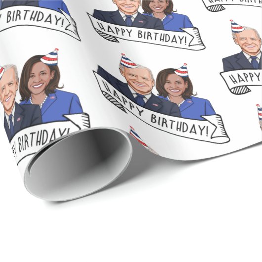 Happy Birthday van Joe en Kamala Cadeaupapier (Rol Hoek)