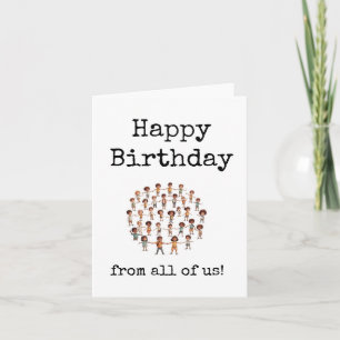 Happy Birthday, van ons allemaal, downloadbare Kaa Kaart