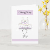 Happy Birthday van ons allemaal kaart (Gele Bloem)