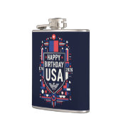 Happy Birthday Verenigde Staten 250 Heupfles (Links)