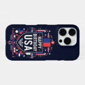 Happy Birthday Verenigde Staten 250 iPhone Hoesje (Achterkant horizontaal)