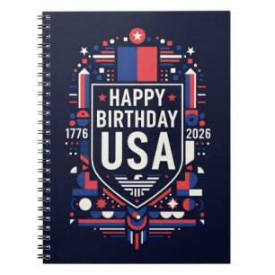 Happy Birthday Verenigde Staten 250 Notitieboek