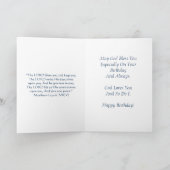 Happy Birthday Veteran Grandfather Kaart (Binnen)