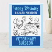 Happy Birthday Veterinary Surgeon Kaart (Voorkant)