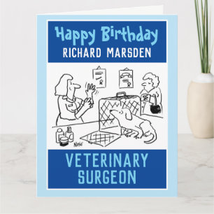 Happy Birthday Veterinary Surgeon Kaart