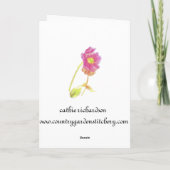 Happy Birthday Victoriaans Flower Collage Art Kaar Kaart (Achterkant)