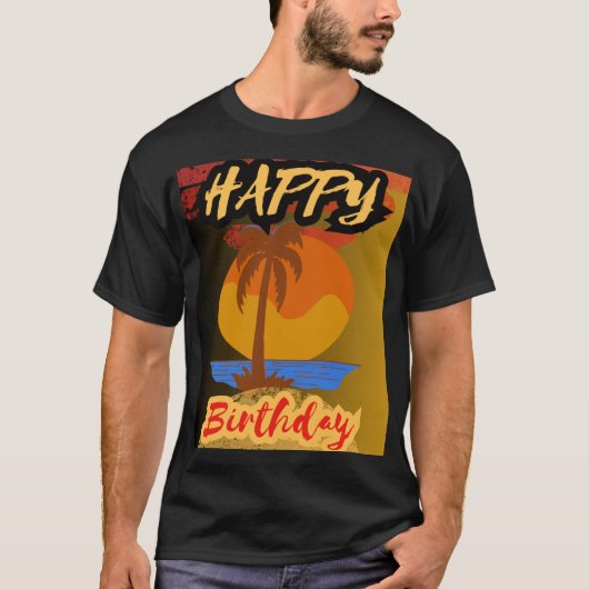 Happy Birthday _ Vier je dag met vreugde T-shirt (Voorkant)