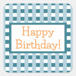 Happy Birthday Vierkante Sticker