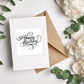 Happy Birthday Vierkante Sticker