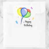 Happy Birthday Vierkante Sticker (Tas)