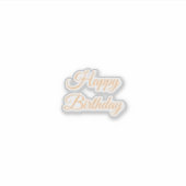 Happy Birthday Vinyl Sticker (Voorkant)