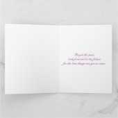 Happy Birthday Violets Bloemenmand Kaart (Binnen)