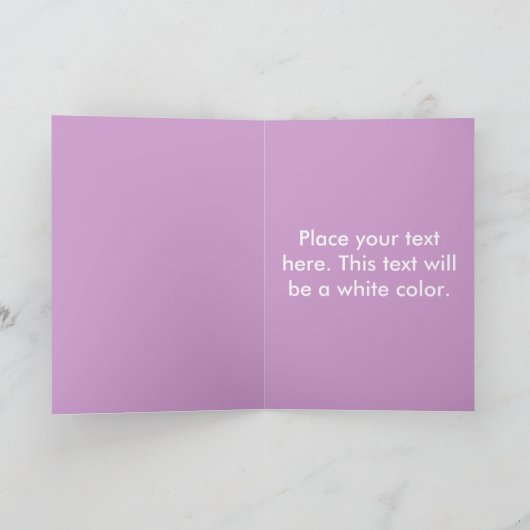 Happy Birthday Violets Kaart (Binnen)