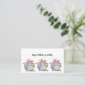 happy birthday visitekaartje (Staand voorkant)