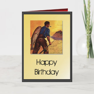 Happy Birthday - vissen Kaart