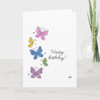 Happy Birthday Vlinders - Meerdere - Kaarten