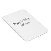 Happy Birthday voeg naam toe titel simpel minimaal Magneet (Rechterzijde)