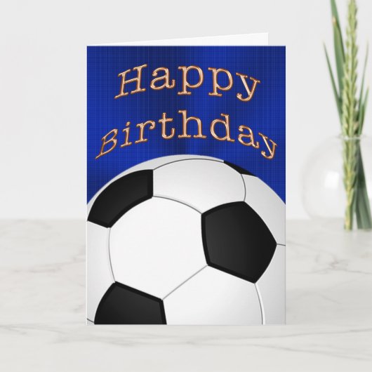  Happy Birthday Voetbal Kaarten (Voorkant)