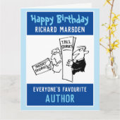 Happy Birthday voor auteur Kaart (Gele Bloem)