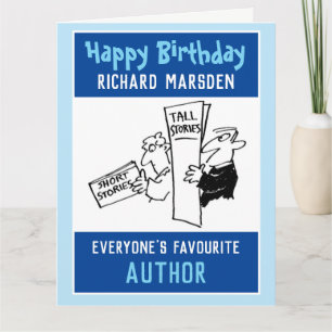 Happy Birthday voor auteur Kaart
