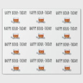 Happy Birthday voor Bourbon Lover Cadeaupapier (Vlak)