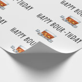 Happy Birthday voor Bourbon Lover Cadeaupapier (Hoek)