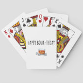 Happy Birthday voor Bourbon Lover Pokerkaarten (Achterkant)