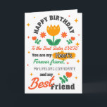 Happy Birthday voor de beste Sister Card ooit Kaart<br><div class="desc">Vier de speciale dag van je zus met dit oprechte wenskaart! Gelukkige verjaardag aan de beste zus ooit Laat haar weten dat ze niet alleen een zus is, maar dat je hart voor altijd vriend en levenslange vertrouweling is. Maak haar dag met deze liefdevol gemaakte kaart! Schrijf je eigen persoonlijke...</div>