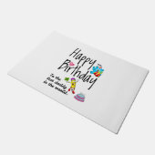 Happy Birthday voor de beste vader ter wereld Deurmat (Schuin)