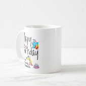 Happy Birthday voor de beste vader ter wereld Koffiemok (Voorkant links)