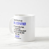 Happy Birthday voor een Amazing Stepfather Koffiemok (Voorkant links)